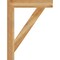 Ekena Millwork Traditional Block Rough Sawn Bracket, Western Red Cedar, 4"W x 26"D x 34"H BKT04X26X34TRA05RWR - alternate 2